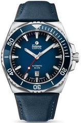 Tutima 6155-03 M2 Seven Seas Stainless Steel 44mm Blue Dial Leather
