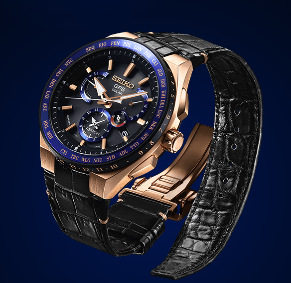 Seiko Astron GPS Solar Executive Line 18K Pink Gold SBXB134