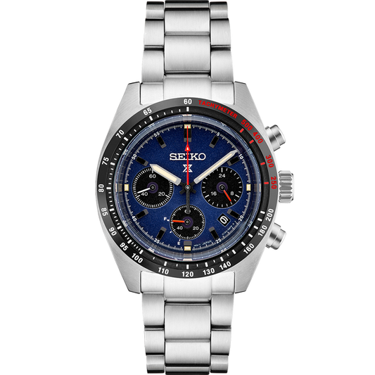 Seiko Prospex SSC815 Solar Chronograph Blue Panda Dial