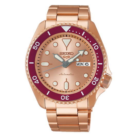 Seiko 5 Sports SRPK08 55th Anniversary Customize Rose Gold