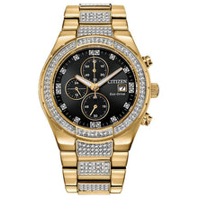 Citizen CA0752-58E Eco-Drive Chrono-Date Black Swarovski Crystals