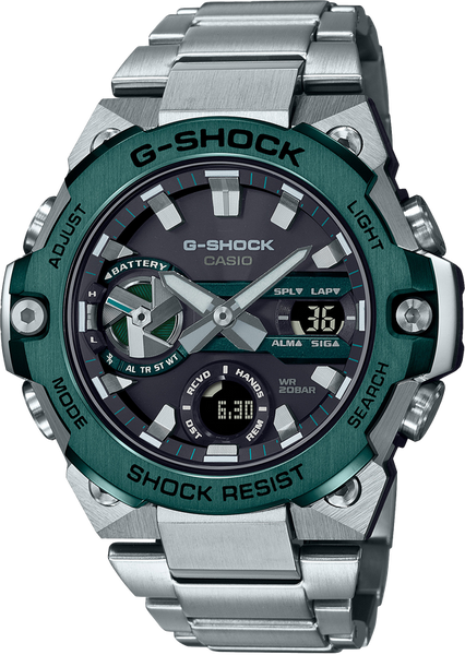 G-Shock GSTB400CD1A3 G-STEEL Green IP Textured Metal