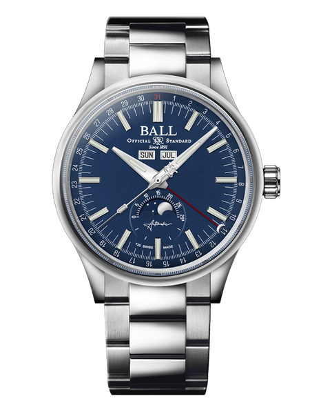 Ball NM3016C-S1J-BE Engineer II Moon Calendar Blue Dial