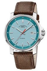 Muhle Glashutte M1-25-39-CB-III 29er Big South Sea Blue Dial Brown Coffee Canvas Strap