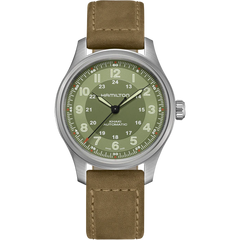Hamilton H70545560 Khaki Field Titanium Automatic Green Dial