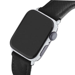 &Diamonds AW7-41-2-R Three Row Diamond Custom Apple Watch Red