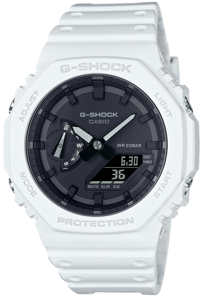G-Shock GA2100-7A White Casioak Slim Resin Case