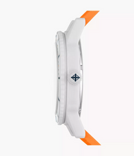 Zodiac ZO9591 Super Sea Wolf Ceramic Compression Rubber Strap Orange