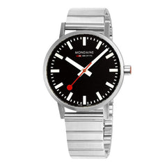 Mondaine A660.30360.16SBW Classic 40mm Silver Stainless Steel Watch