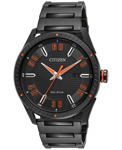 Drive from Citizen Eco-Drive Men's Black Ion-Plated Stainless Steel Bracelet Watch 42mm BM6995-51E