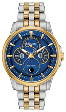 Citizen BU0054-52L Eco-Drive Calendrier Calendar Moonphase Blue Dial