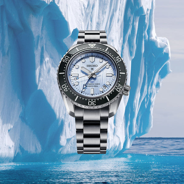 Seiko Prospex SPB385 Sea MM200 Automatic GMT Ice Blue Limited
