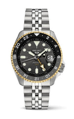 Seiko 5 Sports SSK021 SKX Style GMT Series Two-Tone Gray Automatic
