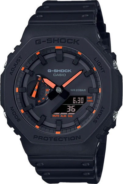G-Shock GA2100-1A4 Octagonal Splash Neon Orange Casioak