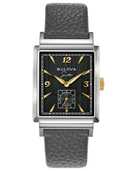 Bulova 98A261 Frank Sinatra My Way Quartz Black Textured Dial