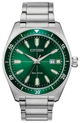 Citizen AW1598-70X Eco-Drive Bryson Green Dial Stainless Steel