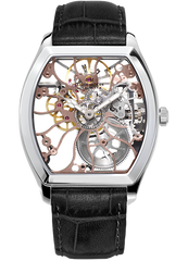 Claude Meylan 6047-R Tortue Mechanical Skeleton Rose Silver Movement