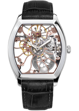 Claude Meylan 6047-R Tortue Mechanical Skeleton Rose Silver Movement
