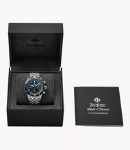 Zodiac ZO3605 Sea-Chron Automatic Stainless Chronograph Blue Black