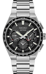 Seiko Astron SSH111 GPS Solar Dual Time Titanium Black Dial