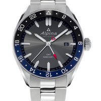 Alpina AL-247GB4E6B Alpiner Quartz GMT Dark Grey Bracelet