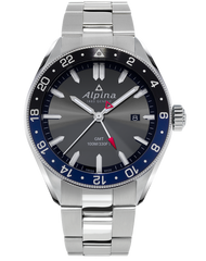 Alpina AL-247GB4E6B Alpiner Quartz GMT Dark Grey Bracelet