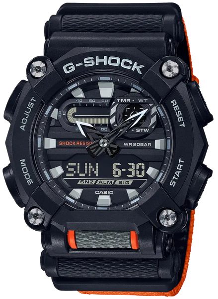 Casio G-Shock GA900C-1A4 Heavy-Duty Industrial Design Orange