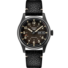 Seiko 5 Sports SRPG41 Automatic Watch Black Dial Leather