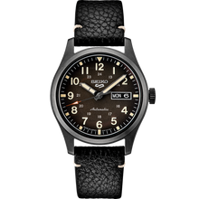 Seiko 5 Sports SRPG41 Automatic Watch Black Dial Leather