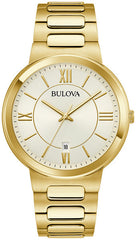 Bulova 97B212 Gold Tone White Dial Classics