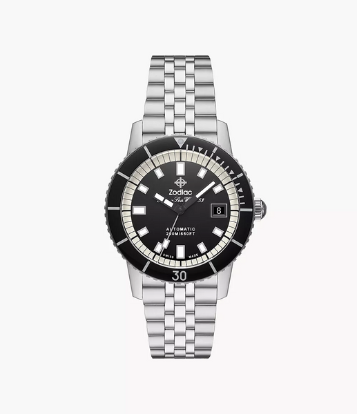 Zodiac ZO9286 Super Sea Wolf 53 Compression Automatic Black