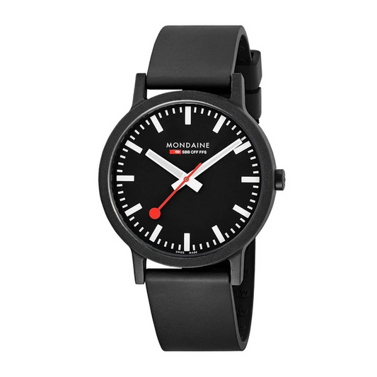 Mondaine MS1.41120.RB Essence Black Sustainable Quartz