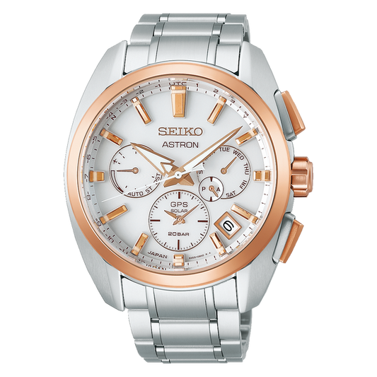 Seiko Astron SSH104 5X53 Titanium Rose Gold GPS Solar