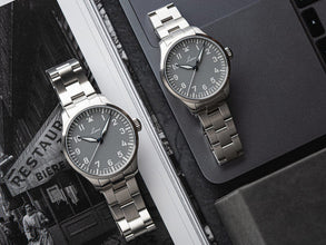 Laco 862158.MB Pilot Watches Basic Augsburg Grau 42mm Bracelet