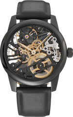 Claude Meylan 6044-N Lac Mechanical Skeleton Black Movement