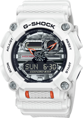G-Shock GA900AS-7A Garish Color Heavy Duty White Orange