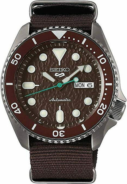 Seiko SRPD85 5 Sports Brown Textured Dial