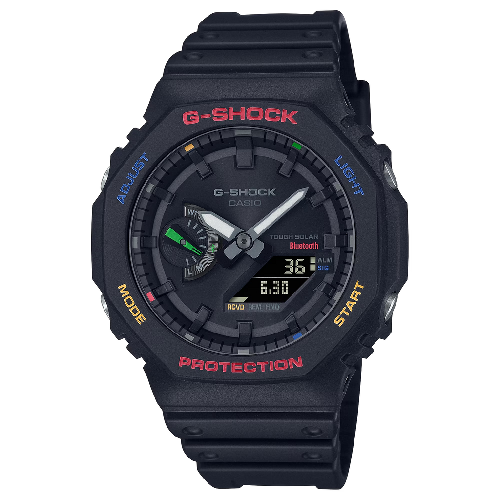G-Shock GAB2100FC-1A Colorful Splash Black Octagon