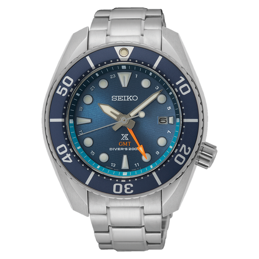 Seiko Prospex SFK001 Sea Sumo Solar GMT Blue