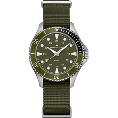 Hamilton H82241961 Khaki Navy Scuba Quartz Green Dial 37mm
