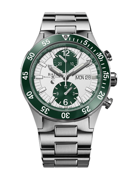 Ball DC3030C-S2-WH Roadmaster Rescue Chronograph Titanium White