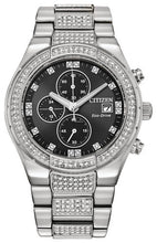 Citizen CA7050-53E Eco-Drive Chrono-Date Black Swarovski Crystals