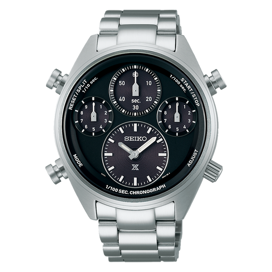 Seiko Prospex SFJ003 Speedtimer Chronograph Black Dial
