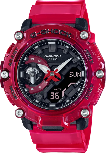 G-Shock GA2200SKL-4A Vibrant Surge Red Sporty Ana-Digi