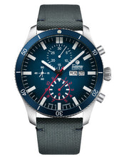 Tutima Glashutte 6406-01 Grand Flieger Airport Chronograph Blue Nylon