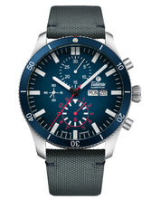 Tutima Glashutte 6406-01 Grand Flieger Airport Chronograph Blue Nylon