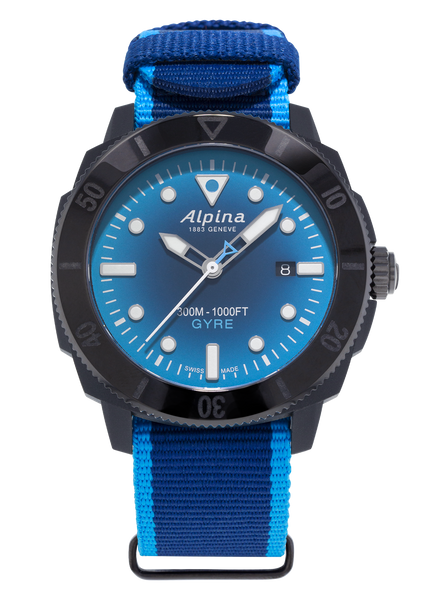Alpina AL-525LNSB4VG6 Seastrong Diver Gyre Gents Automatic Smoked Blue