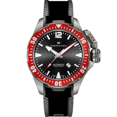 Hamilton H77805335 Khaki Navy Frogman Titanium Auto // Pre-Owned