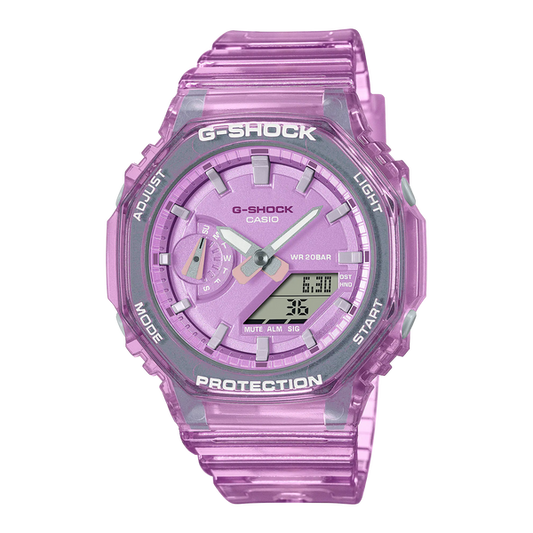 G-Shock GMAS2100SK4A Splash Clear Metallic Pink Mid-Size