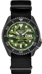 Seiko 5 Sports SRPJ37 Camouflage Dial Automatic Black